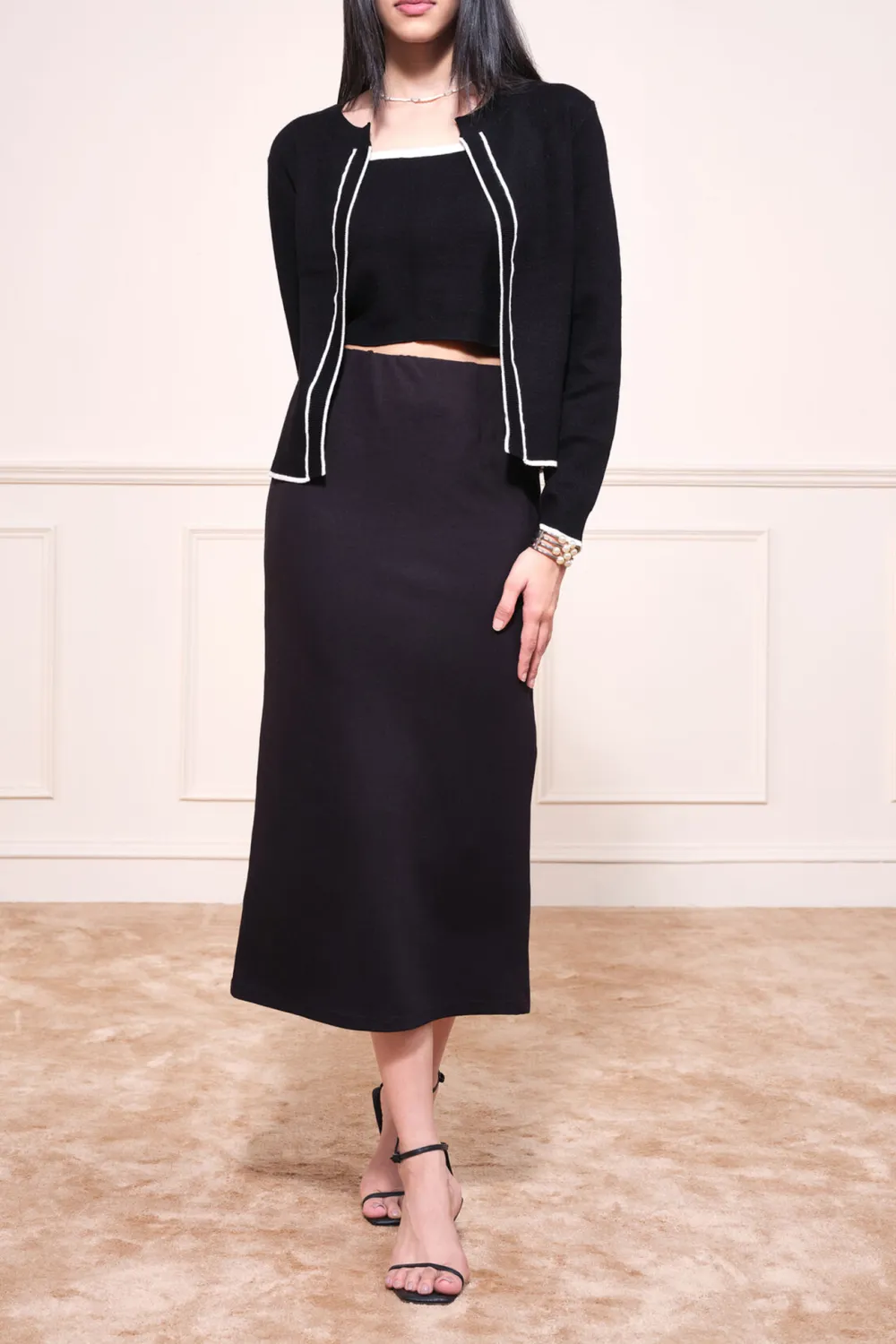 Black Long Sleeve Casual Style Outerwear