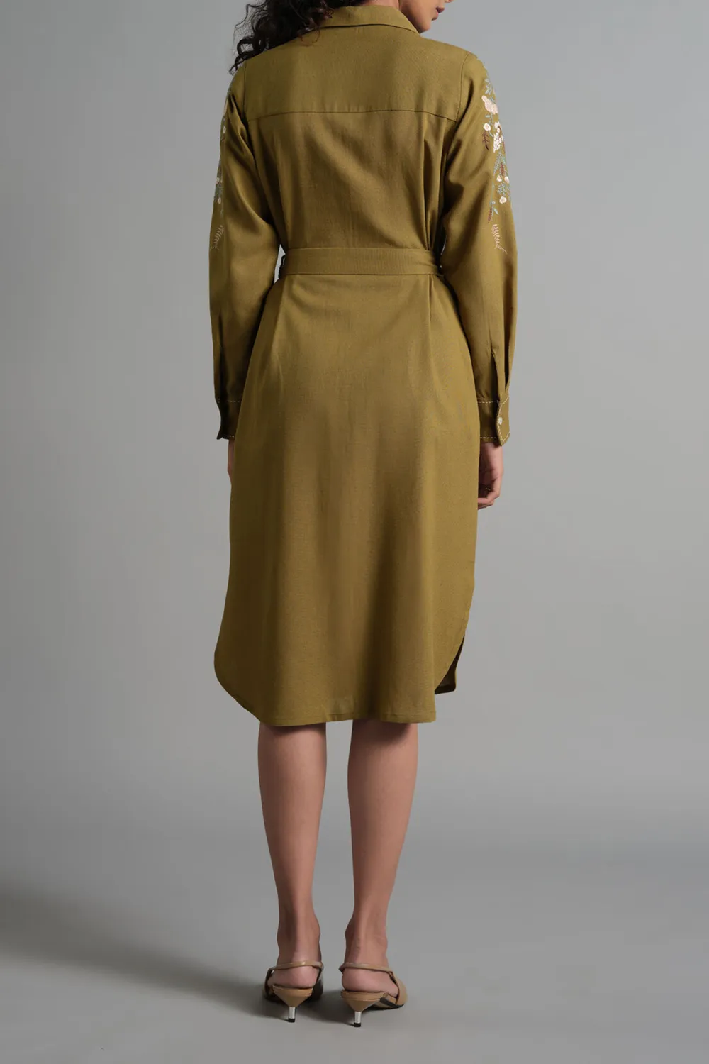 Casual Style Olive Dress