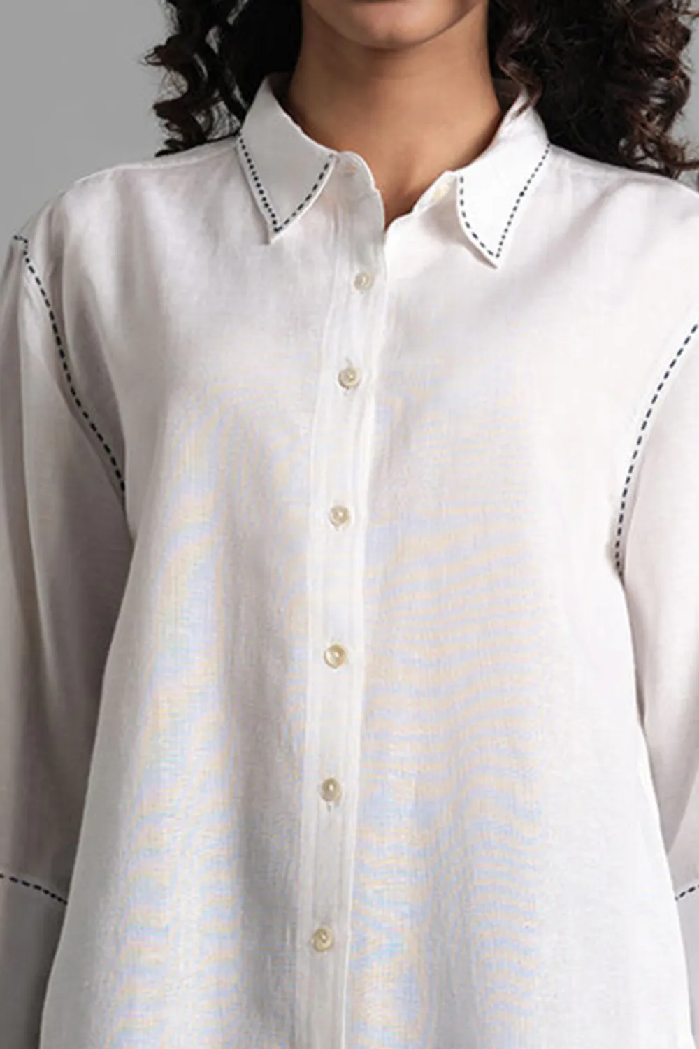 Regular Length Casual Style Plain Shirt