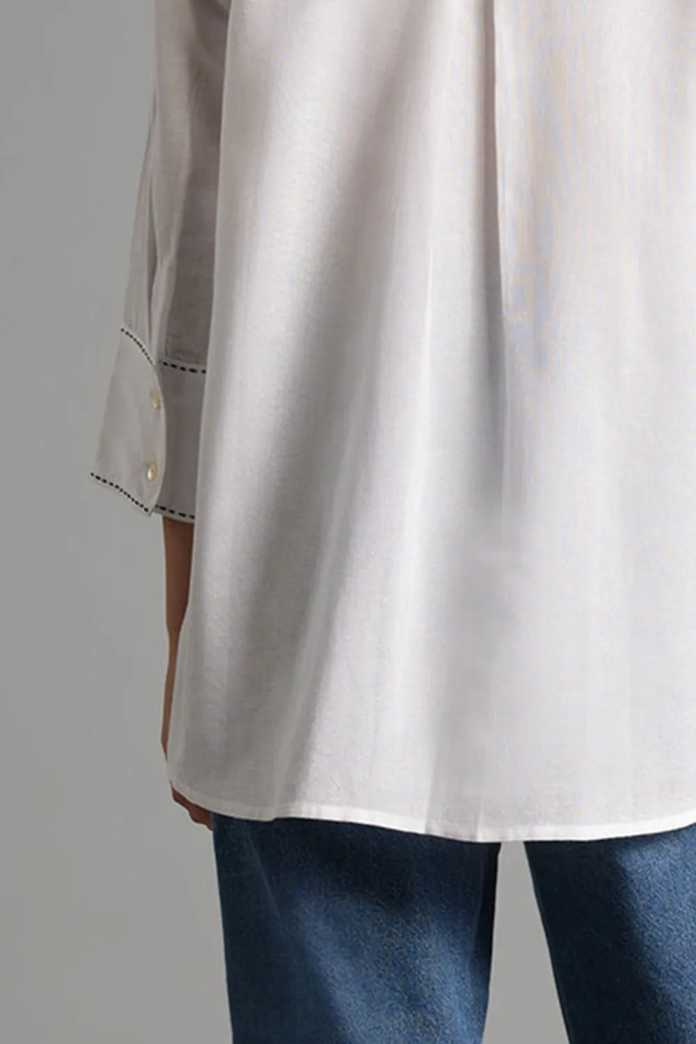 Regular Length Casual Style Plain Shirt