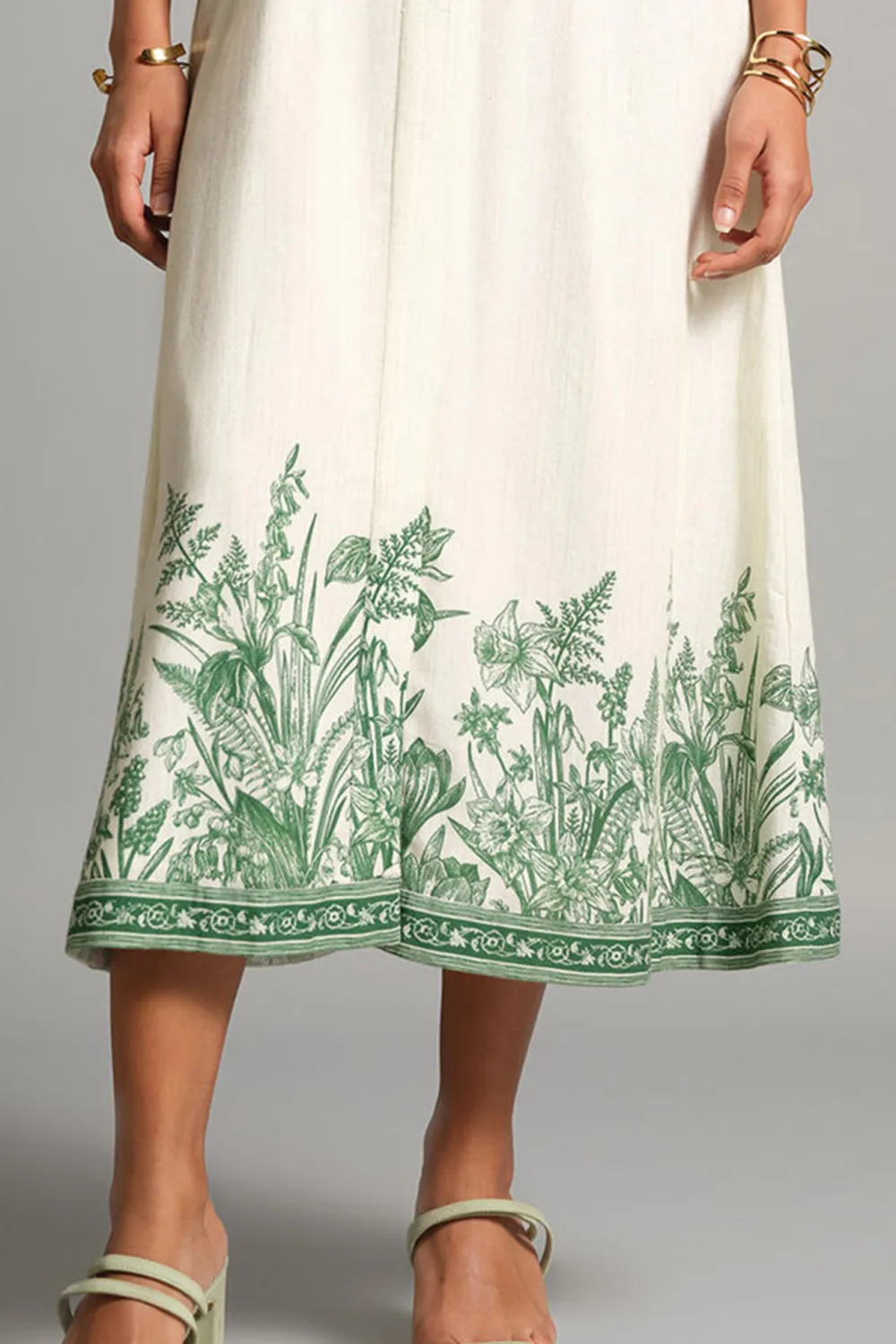 Casual Style Cream Dress