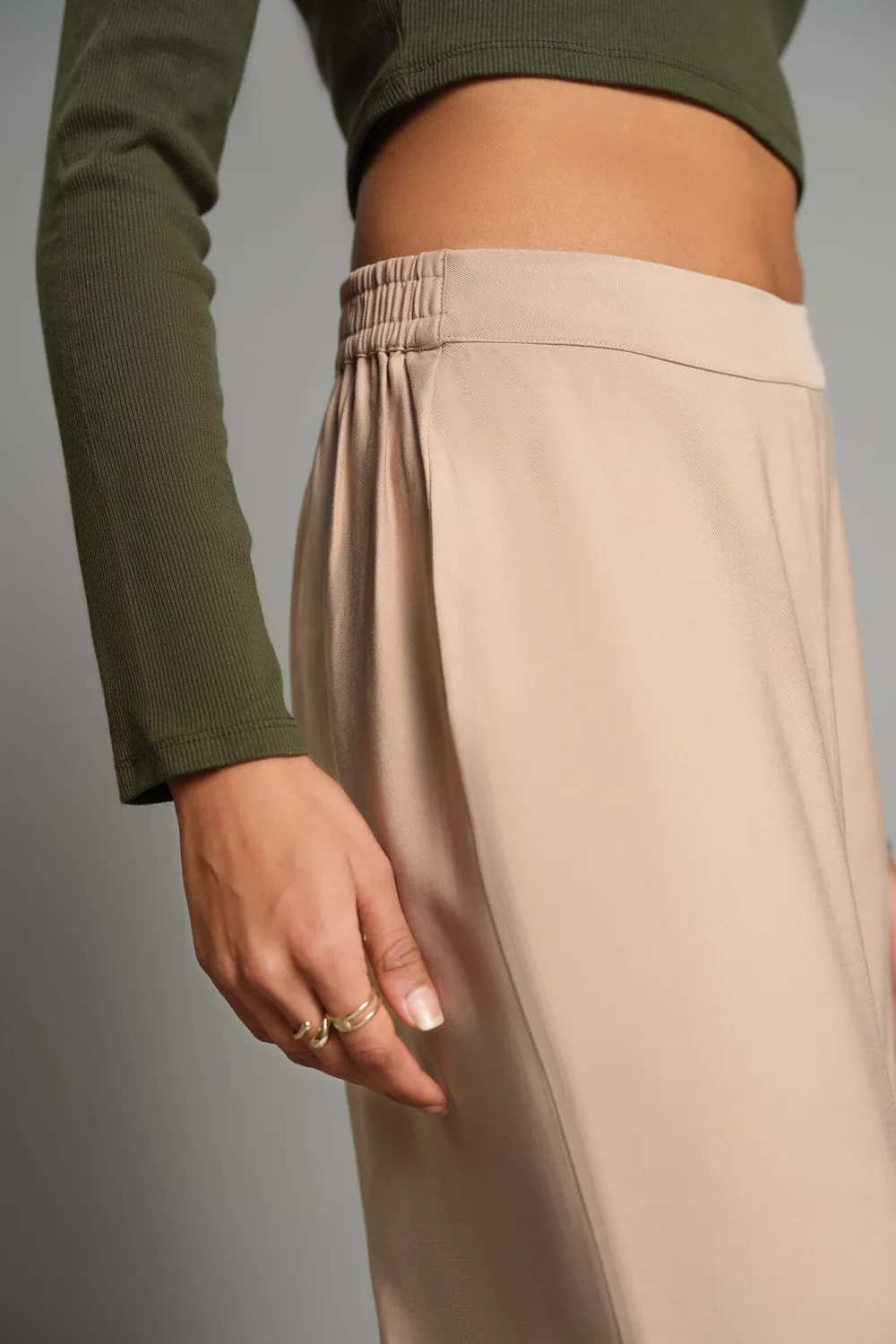 Casual Style Full Length Plain Pants