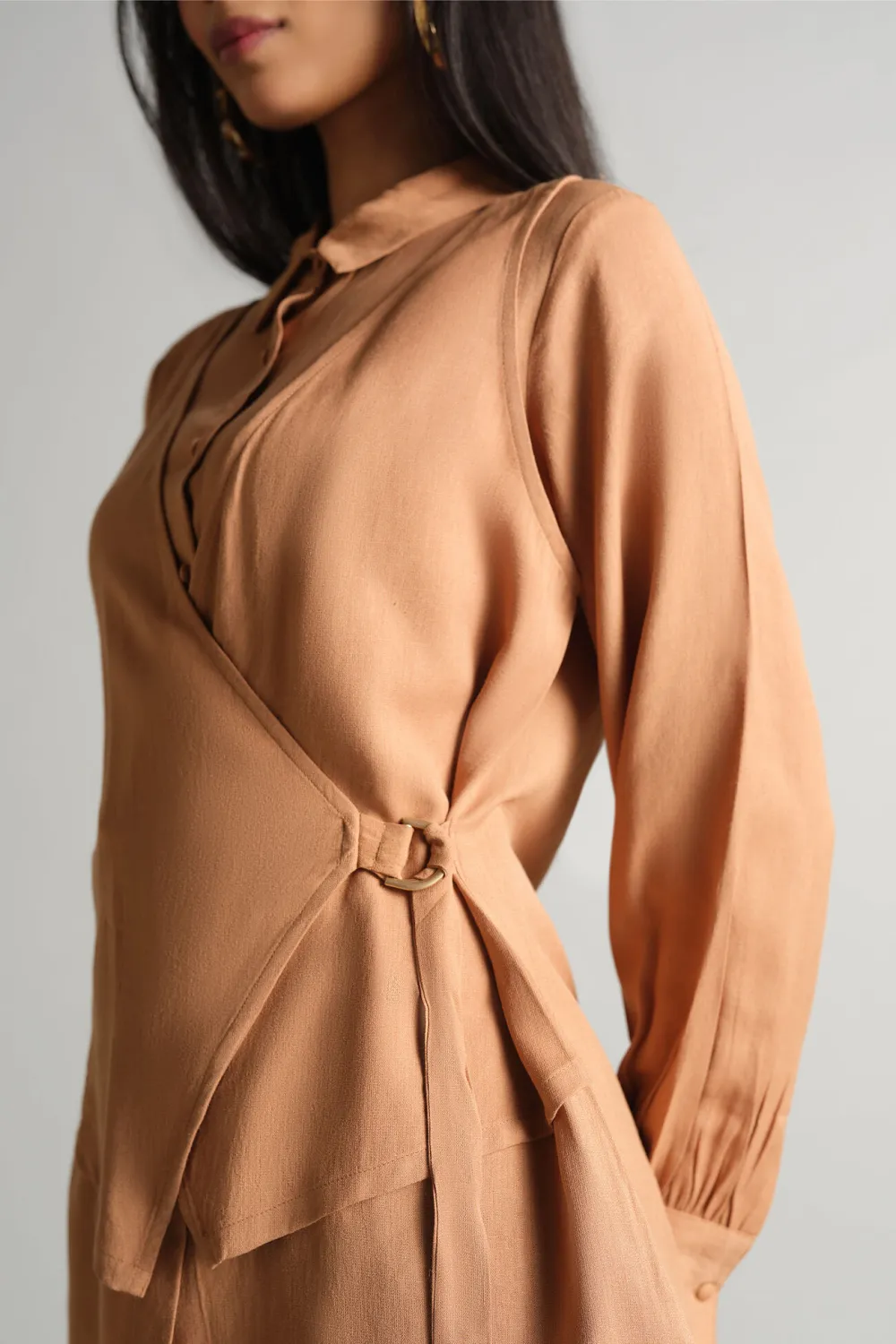 Beige Casual Style Shirt