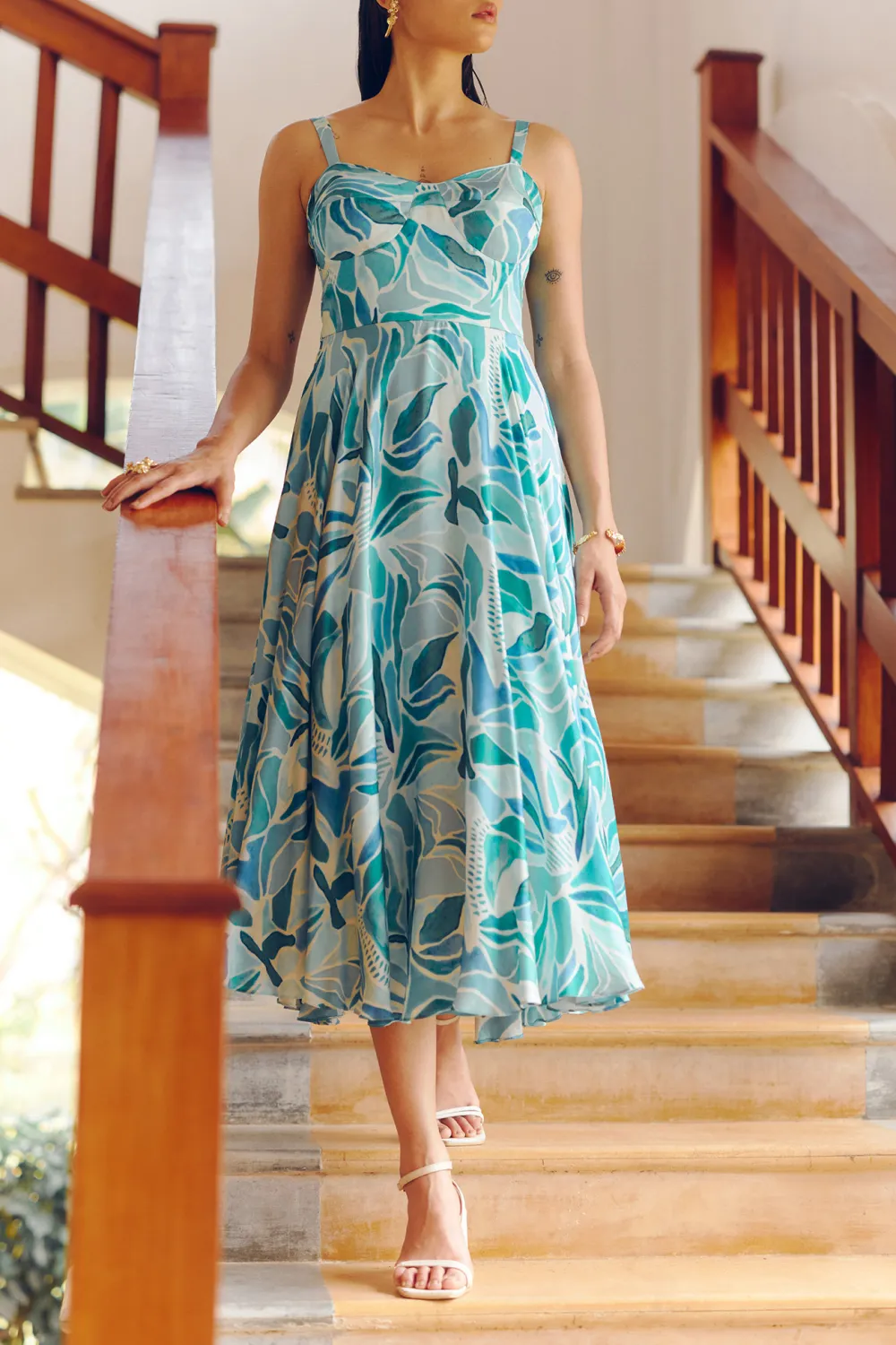 Sleeveless V-Neck Casual Style  Dress